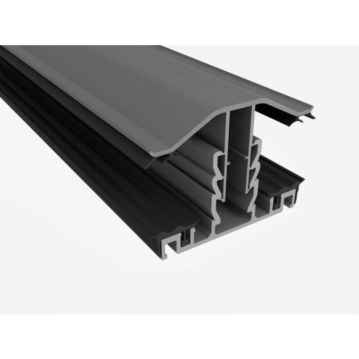 16mm & 25mm Polycarbonate Roofing Sheets Grey Glazing Bar For Use With 10mm 
