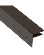 10mm Brown Aluminium F-Section