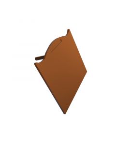 Snap Down Glazing Bar Brown End Cap