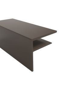 25mm Brown Aluminium F-Section