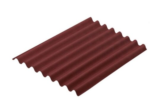 Onduline Easyline Bitumen Red Corrugated Sheets 760x1000mm