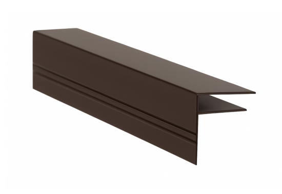 10mm  Brown Aluminium F-Section