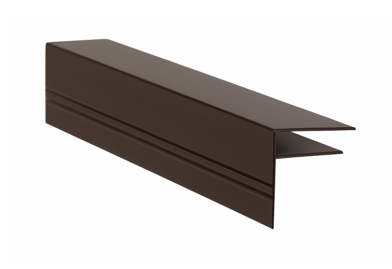 10mm  Brown Aluminium F-Section