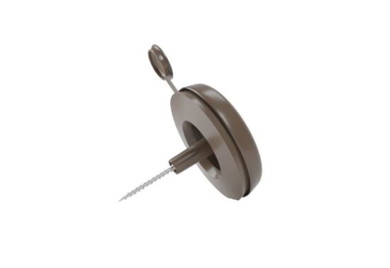 10mm Brown Fixing Buttons Pack of 10