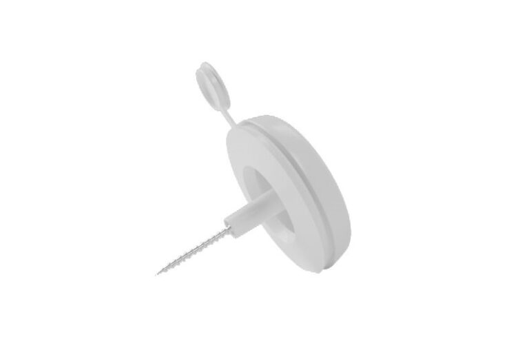 10mm White Fixing Buttons Pack of 10