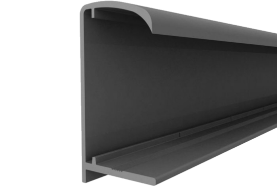 Grey PVC Sheet Closure 2500mm