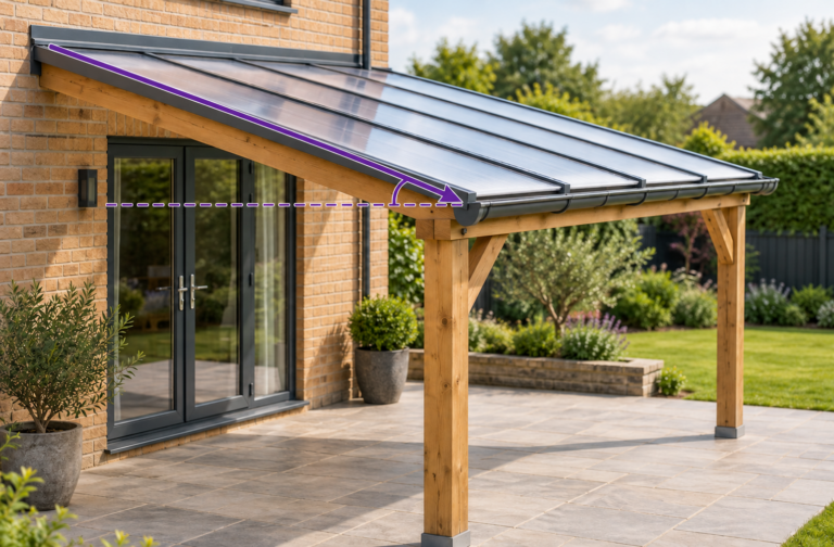 Polycarbonate Roof Pitch Explained: How to Calculate the Slope, Rise and Sheet Length
